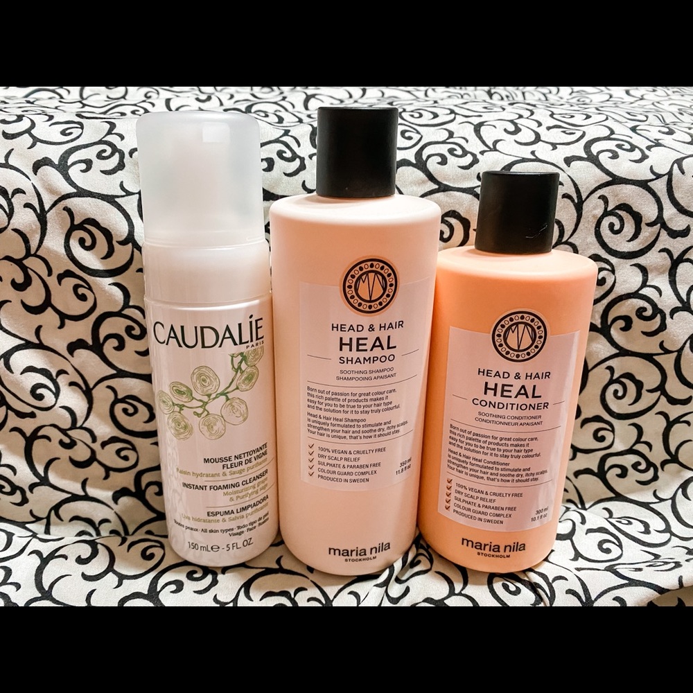 NEW Maria Nila set + caudalie cleanser bonus!